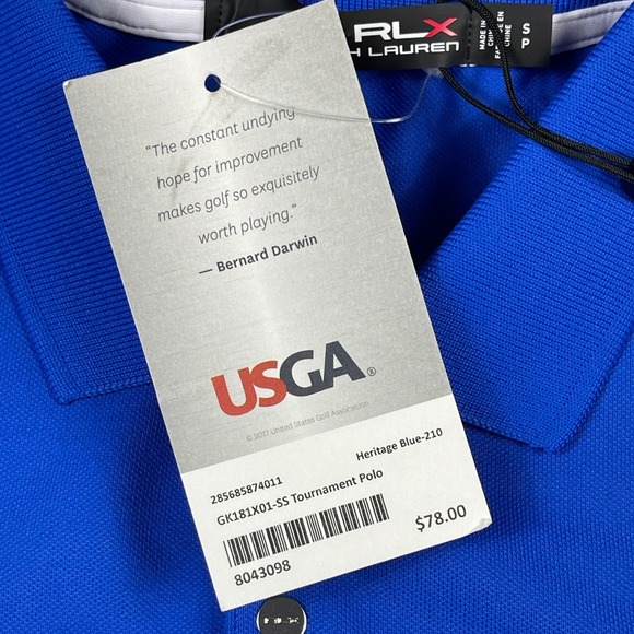 RLX Ralph Lauren Polo Shirt Womens Small USGA Golf US Open Shinnecock Hills New - Picture 10 of 14